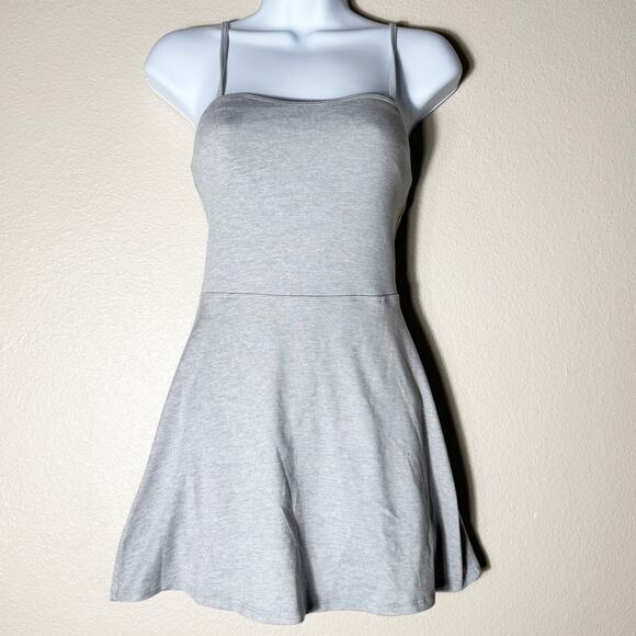alo yoga | courtside tennis alosoft grey mini sports dress womens sz XS - Picture 2 of 7